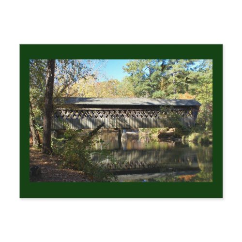 Poole's Mill Bridge and Reflection postcard