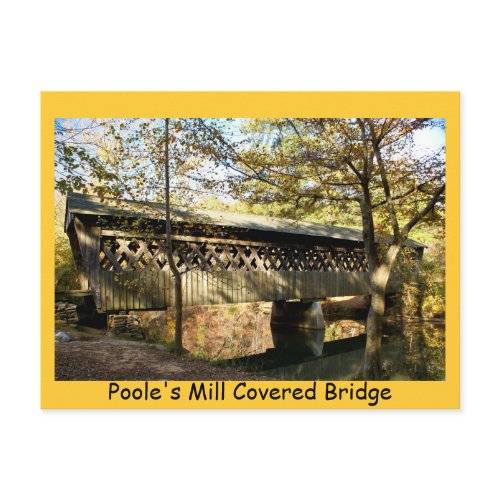 Poole's Mill Covered Bridge postcard