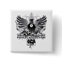 PoolPlayers.com Pinback Buttons