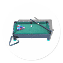PoolTable042509shadows Sticker