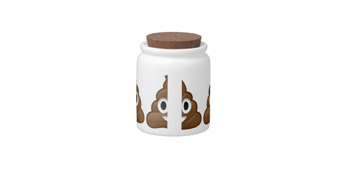 poop emoji candy jars Zazzle