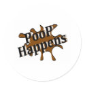 Poop Happens (Brown) stickers by CelebrationZazzle Poop Happens (Brown) stickers