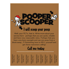 Pooper Scooper business tear sheet flyer