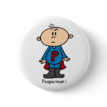 Pooperman Baby buttons