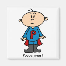 Pooperman Baby Magnet