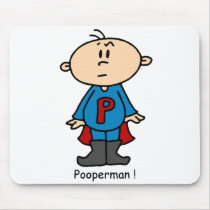 Pooperman Baby mousepads