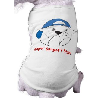 Poopin' Gangst'r Style! Pet t-shirt petshirt