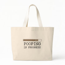 Pooping in progress baby t-shirt tote bag