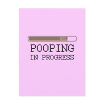 Pooping in progress baby t-shirt post cards