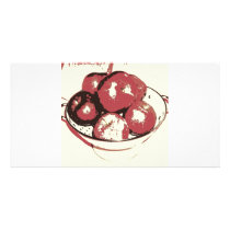 Pop Art Apples Custom Photo Card