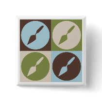 Pop Art Archaeology buttons by busybrain Pop Art Archaeology buttons