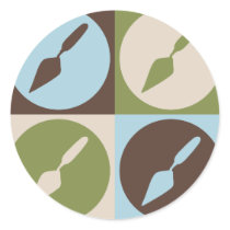 Pop Art Archaeology Round Stickers