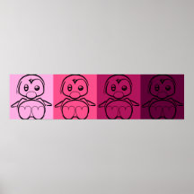 Pop Art Baby Tux Poster
