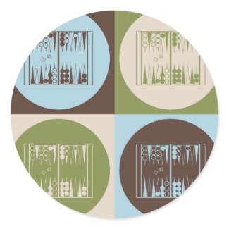 Pop Art Backgammon sticker