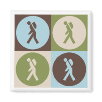 Pop Art Backpacking Magnets