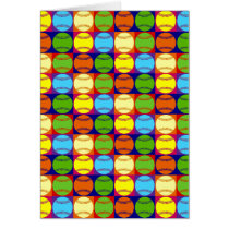 Pop Art Baseballs Pattern Greeting Cards