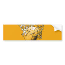 Pop Art Basketball Bumper Stickers