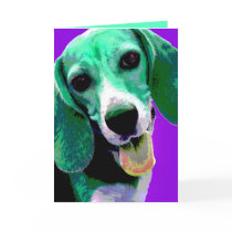 POP ART Beagle cards