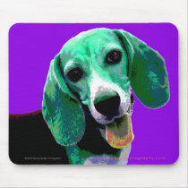 Pop ART Beagle mousepads by reneespade Pop ART Beagle mousepads