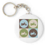 Pop Art Biking Key Chains