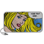 Pop Art Blonde Custom Doodle Speaker
