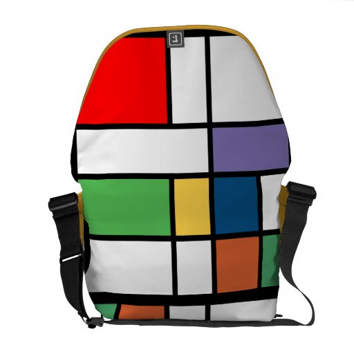 Pop Art Bold Colorblock Messenger Bag Zazzle