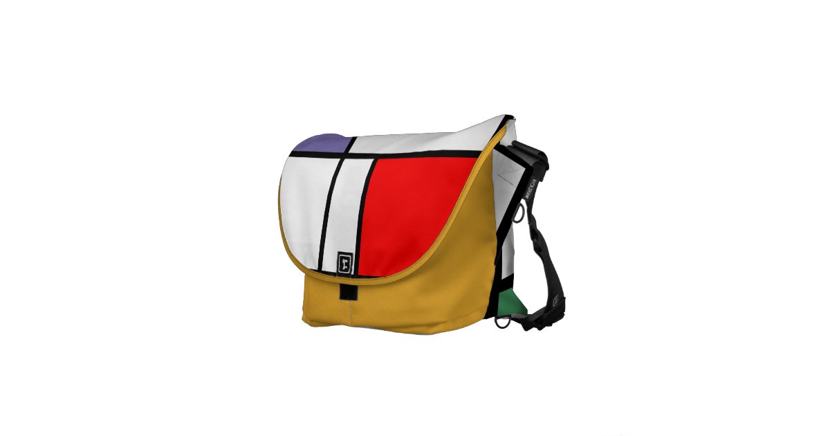 Pop Art Bold Colorblock Messenger Bag Zazzle