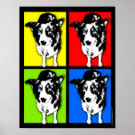 Pop Art Border Collie Posters