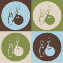 Pop Art Bowling Acrylic Cut Outs