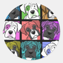 Pop Art Boxer Sticker