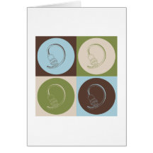 Pop Art Cable Greeting Cards