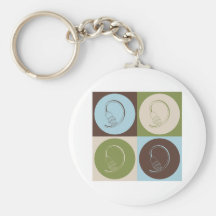 Pop Art Cable Keychain