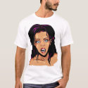 POP ART Cartoon Lady By BUGJAM'ed t-shirts