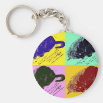 Pop Art Cat 2 keychains