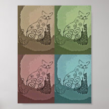 Pop Art Cats Print