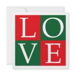 Pop Art Christmas LOVE invitations