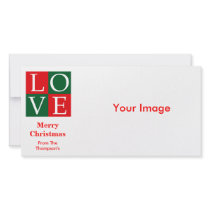 Pop Art Christmas LOVE photo cards by Ladiebug Pop Art Christmas LOVE photo cards