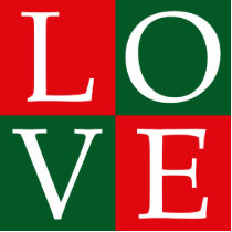 Pop Art Christmas LOVE photo sculptures
