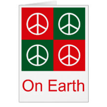 Pop Art Christmas PEACE Cards
