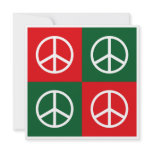 Pop Art Christmas PEACE Custom Invites