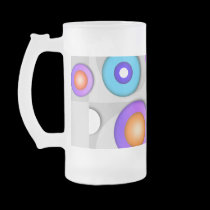 Pop Art CIRCLES Frosted MUG mugs