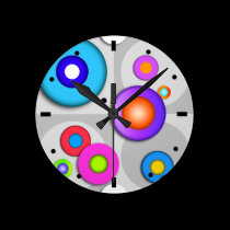 Pop Art CIRCLES WALL CLOCK wall clocks