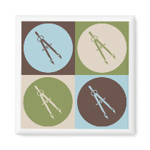 Pop Art Civil Engineering Refrigerator Magnets