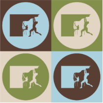 Pop Art Climbing photo sculptures by busybrain Pop Art Climbing photo sculptures