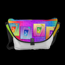POP ART COCKTAILS MESSENGER BAG messenger bags