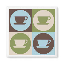 Pop Art Coffee magnets by busybrain Pop Art Coffee magnets