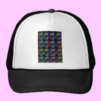 Pop Art Color Hamsa by Katie Pfeiffer hats
