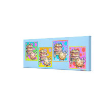 Pop Art COOKIES Gallery Wrapped Canvas