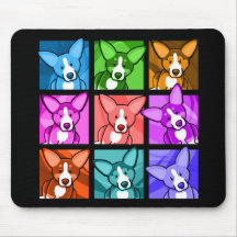 Pop Art Corgi Mousepad