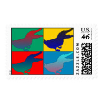 Pop Art Crockoduck Stamp